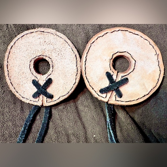 Equine Bit Guards-Handmade Horse Tack- Red and Black Snakeskin Genuine Leather! - Picture 5 of 5